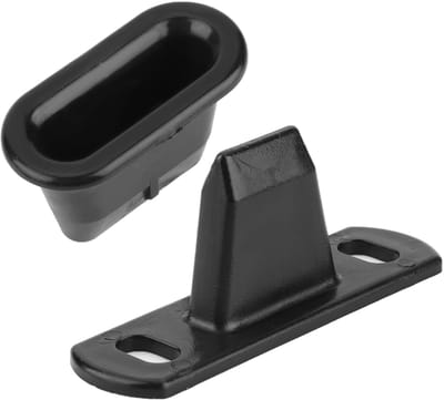Dailygoody - Deurschuifgeleider - Deurpen - Geschikt voor Fiat Scudo 1995-2006 - Zijgeleider - Pin - Schuifdeur - Grijs - Montageset