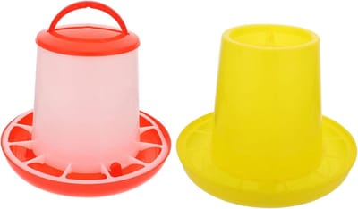 Automatische Voerbak - Veevoer Dispenser - Dieren Voeren - Anti-spat Ontwerp - 2 stuks - Wit