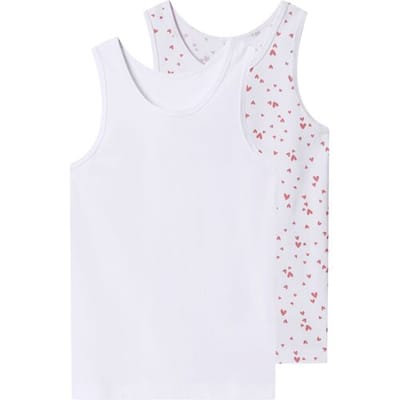 LUPILU Set van 2 kinder hemden (wit, 98/104)