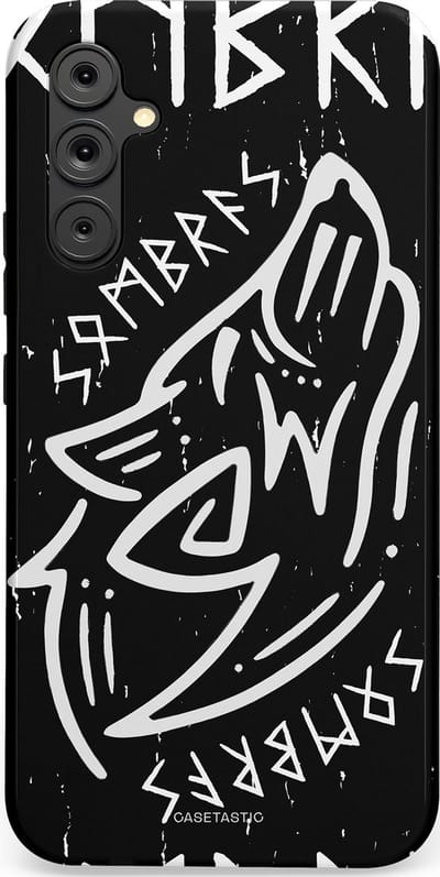 Casetastic Hoesje Geschikt voor Samsung A34 (5G) - Stijlvolle Beschermende Duo-layer Case - Wolvenkreet