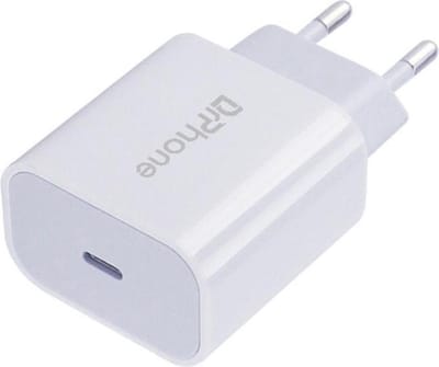DrPhone - LP Lunar 20W Thuislader- Oplader 5V 3A / 9V 2A - USB C input - Compatibel met smartphones en tablets - Wit