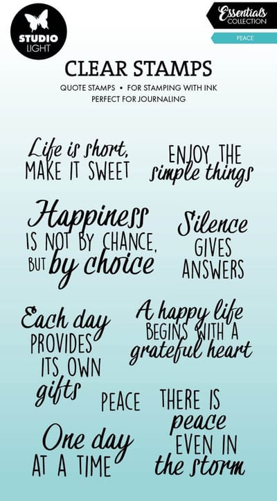 Clear stamps quotes Peace - Essentials nr. 927