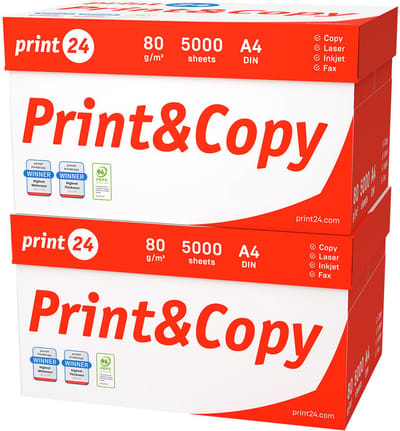 Printpapier Kopieerpapier 10000 vel 20 x 500 A4 Premium Hoogwit CIE 160 Testwinnaar PEFC gecertificeerd