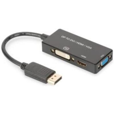 Digitus AV Converter AK-340418-002-S [DisplayPort - HDMI, DVI, VGA] 3840 x 2160 Pixel