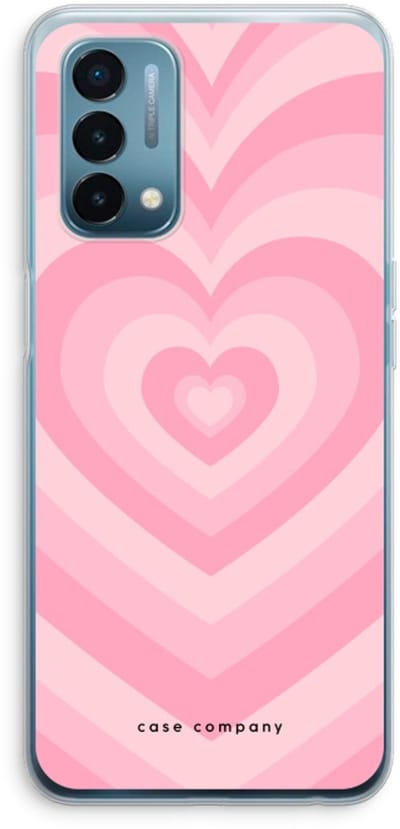 Case Company® - Hoesje geschikt voor OnePlus Nord N200 5G hoesje - Hart Roos - Soft Cover Telefoonhoesje - Bescherming aan alle Kanten en Schermrand