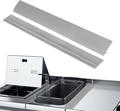 Fornuis Spleetvullers - Afdichtstrips - Keuken Schoonhouden - Hittebestendig Siliconen - 61 cm Lengte - Grijs