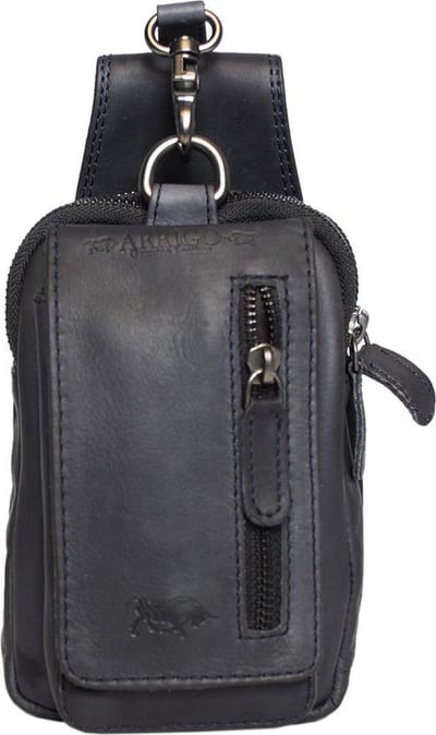 Riemtasje - Donkerblauw - Leer - Heuptas - Fanny Pack - Festival - Tasje - Blauw - Riem