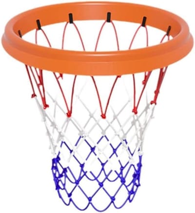 Draagbaar basketbalnet - eenvoudig te installeren hoepel voor binnen en buiten spelen, lichtgewicht, ideaal voor randloze hoepels