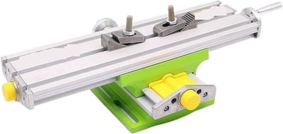 Werktafel Freesmachine - Kruistafel Boormachine - Precisie Boren Frezen - Verstelbare Kleminrichting - 330 mm Lengte - Zilverkleurig
