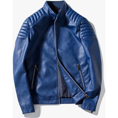 Lente en Herfst Heren Casual Jas Heren PU Leer Koreaanse Versie Slim Motorjack Heren Leren Jas 4XL