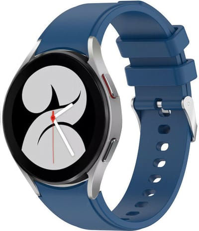 Strap-it Siliconen bandje perfect fit - geschikt voor Samsung Galaxy Watch 7 (40 & 44mm) / Galaxy Watch 6 40 & 44mm / Watch 6 Classic 43mm & 47mm / Watch 5 40 & 44mm / Watch 5 Pro / Watch 4 / Watch 4 Classic / Watch FE - donkerblauw