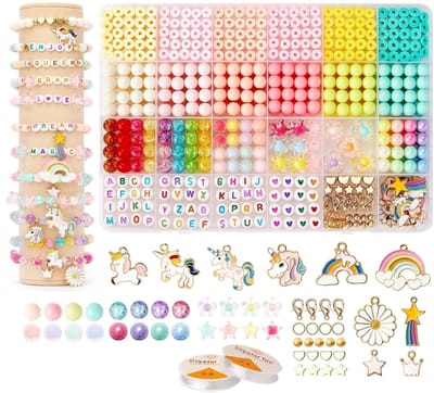 BOTC Sieraden Set - knutselen Meisjes - Eenhoorn Hangers - Kristallen Ster Bloem Haarkralen - DIY Knutselwerk