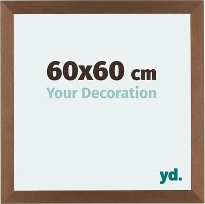 Your Decoration - Fotolijst 60x60 cm - MDF - Koper Decor - Mura