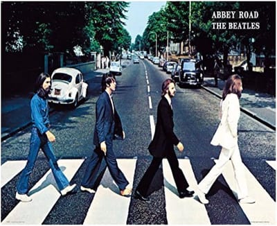 Poster The Beatles Abbey Road 61 x 91,5 cm – Iconische Muziekfoto in Hoge Kwaliteit