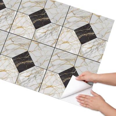 Coloray Meubel Wrap Folie - Wit Meubelfolie - 75x150 cm - Meubel Wrap Folie Luxueus marmer - Plakfolie Meubels - Modern Meubelfolie - Decoratiefolie Zelfklevend - Slaapkamer decoratie - Achtergronden en patronen