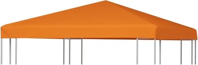 Vervangend Partytentdoek 3x3 m - Oranje - Partytent Dak - 310 g/m² Polyester met PVC Coating - Waterbestendig Reserve Canopy - Inclusief 16 Klittenbandbevestigingen - Versterkte Hoeken