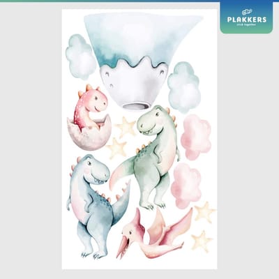 Muurstickers dinosaurussen waterverf voor de kinderkamer - Dinosaurus speelgoed