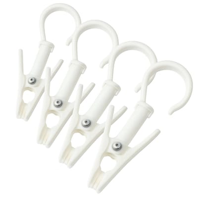 HEM Multifunctionele Haakclip – Sterke Klem voor (Voortent) Buizen 19-22 mm , Handdoek, Jas en Verlichting Ophanghaak - Camping haak - Balkonhaak - Wit