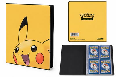 Ultra PRO Pokémon 4-Pocket Portfolio Pikachu – 80 Kaarten + 4 Oversized Kaarten
