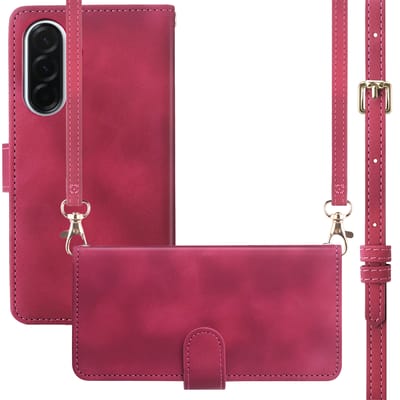 imoshion Hoesje - Geschikt voor Samsung Galaxy A37 (5G) - Bookcase met koord - Rood