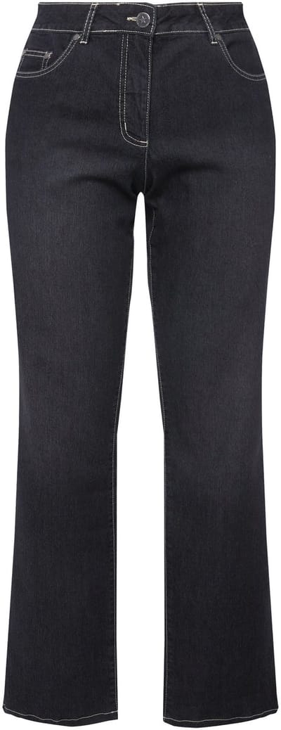 Angel of Style - Dames - Jeans Paula Straight Fit stretchcomfort 5-pocket - Zwart - Maat 23