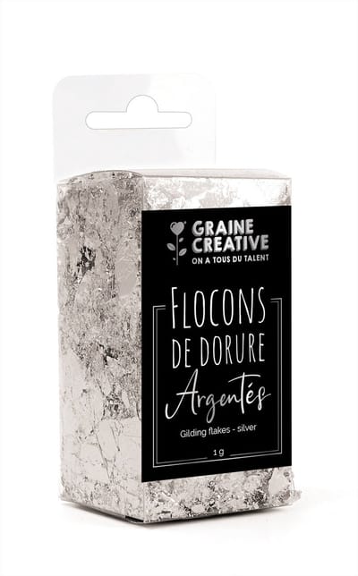 Graine Creative zilveren folievlokken - knutselmateriaal voor epoxy en decoratie.