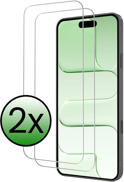 Screenprotector - 2 Stuks Geschikt voor Apple iPhone Air - Volledige Dekking - Beschermglas - Gehard Glas - Tempered Glass - Screen Protector