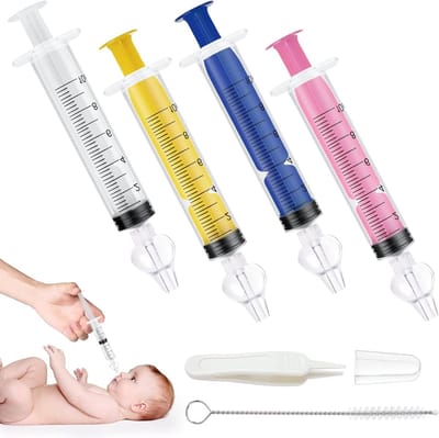 Baby Neus Aspirator voor Baby's, Handmatige Neusreiniger met Siliconen Suction Tip, Wasbaar en Herbruikbaar, Inclusief Rietje en Clip, Ideaal voor Verlichting van Neusverstopping