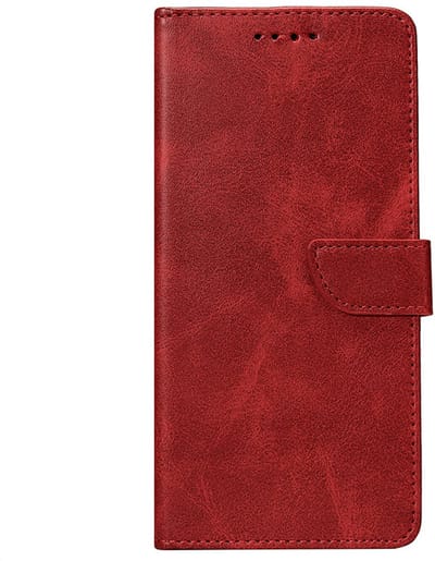 Rixus Bookcase For Samsung Galaxy A36 Dark Red