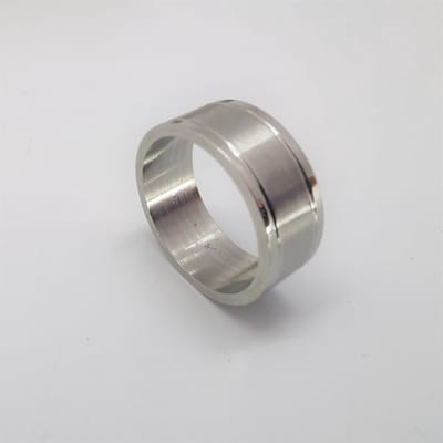 RVS zilverkleur ring - maat 17 – elegant - geschikt voor dame en heren.