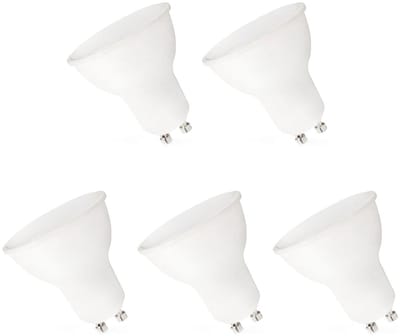 Spectrum Dimbare LED Lamp GU10 6W - 230V - 500 Lumen - 6000K Koud wit - Helder daglicht - Dimbaar - Energiezuinig - 5 stuks