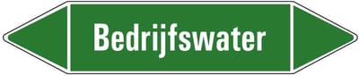 Bedrijfswater leidingmarkering op vel 252 x 52 mm - 3 per vel