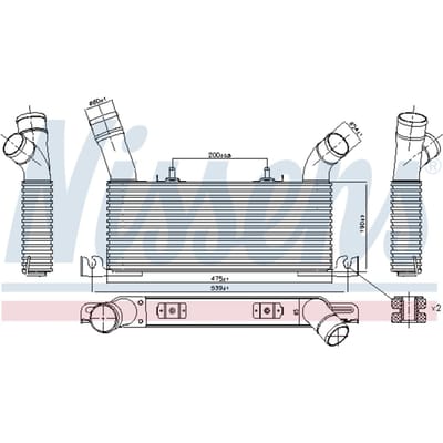 Intercooler NISSENS 961006
