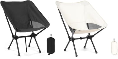 Dailygoods- Campingstoel opvouwbaar - Lichtgewicht - Verstelbare hoogte - Compact - Draagvermogen 120 kg - 600D Oxford-stof - Vouwstoel