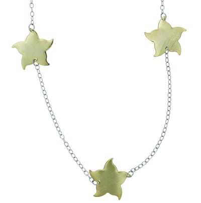Behave - Lange ketting met sterren - Goudkleurig - 104 cm
