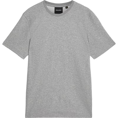 Lyle & Scott Chest Logo Interlock T-shirt Mid Grey Marl Maat: M | Basic T-Shirts Outlet | Heren | Grijs
