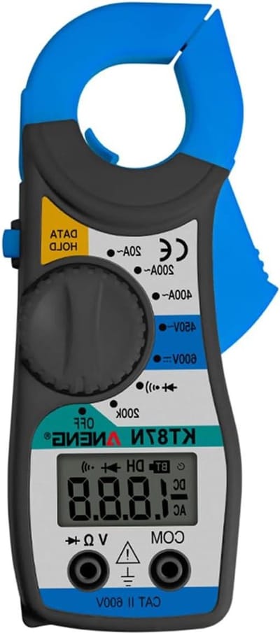 Stroomtang Meter - Multimeter Tester - Elektrische Metingen - True RMS - 600V 400A - Grijs