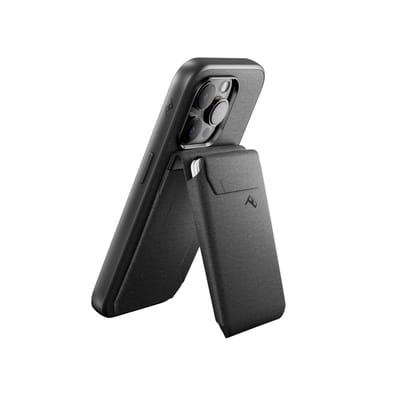 Peak Design Mobile Wallet Stand | Kleur charcoal | Pasjeshouder voor je smartphone en standaard in één