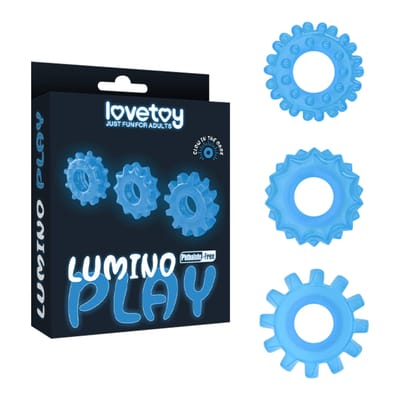 Lovetoy - Lumino Play - Cockringen Set 3-delig - Glow In The Dark