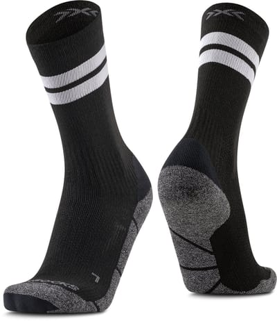 X-Socks Core Natural Graphics Crew Sokken Zwart/Antraciet 45-47