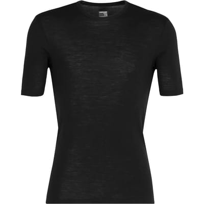 Icebreaker 175 Everyday SS Crewe Heren Thermoshirt - Black - XL