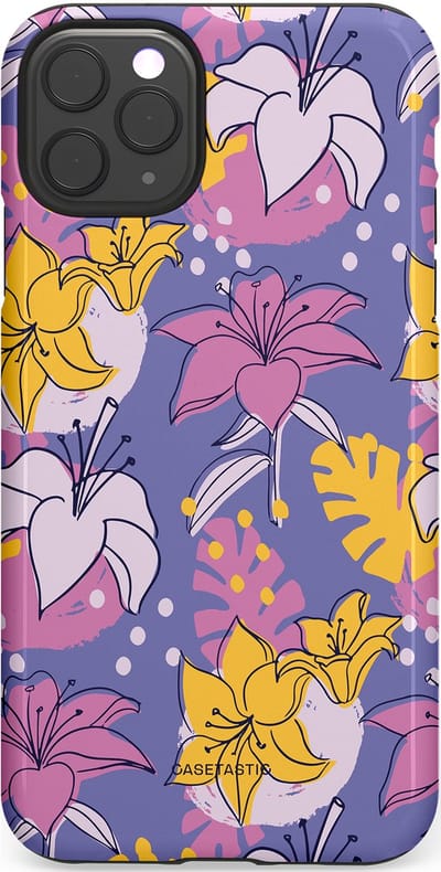 Casetastic Hoesje Geschikt voor Apple iPhone 11 Pro Max - Stijlvolle Beschermende Duo-layer Case - Lichtjesbloei
