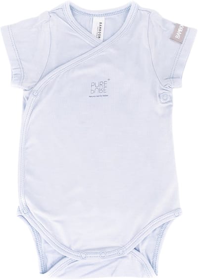 Bamboom Overslag Romper - Blauw - 1 Mnd