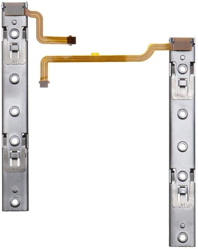 Dailygoody - Console Rail Slider Reparatie Onderdelen - Vervangingsset voor Nintendo Switch - Hoogwaardig metaal - Links en Rechts Slide Rail - Flex K