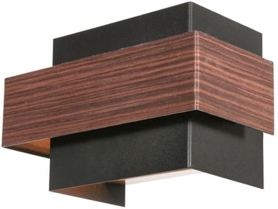 Wandlamp | Muro | 2 lichts | G9 | bruin goud zwart | metaal | design landelijke moderne trendy verlichting