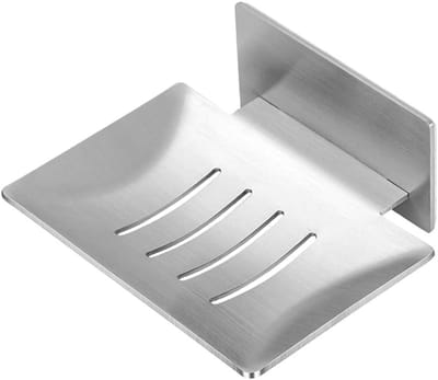 Zelfklevende Wandzeepdispenser van RVS - Geen Boren Nodig voor Badkamer en Keuken, Ideaal voor Douche en Zeepopslag