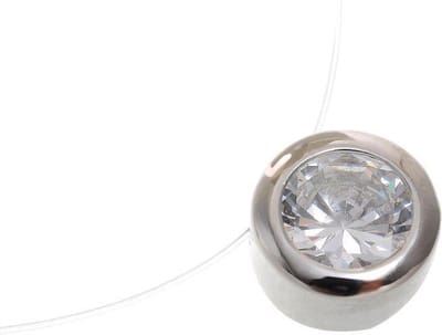 Behave - Korte ketting met facet geslepen kristalsteen 40 cm