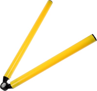 Vouwstang Training - Wendbaarheid Stok - Voetbal Oefenen - Opvouwbaar Ontwerp - 76 cm - Geel