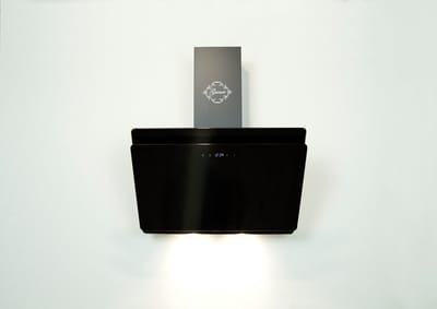 GURARI GCH 411 60 BL PRIME+Koolfilter Afzuigkap, Afzuigkap 60 cm, zwart glas, 1000m³/h