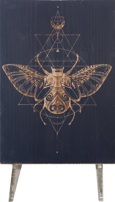 CharredArt - Sacred Geometry - Beetle
